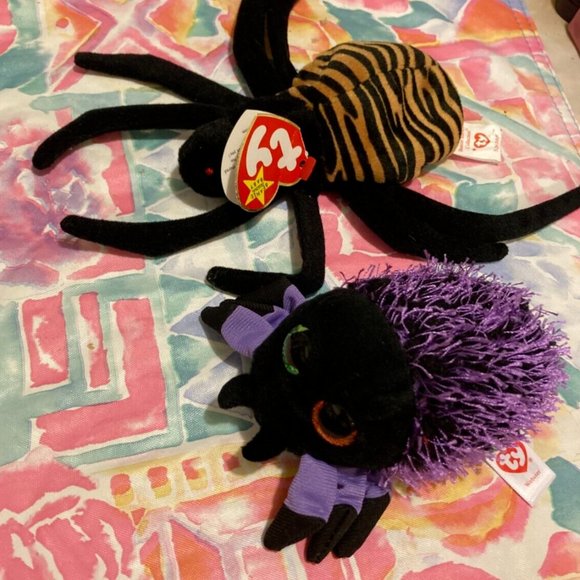 Ty beanbag babies Webster & Spinner baby spiders lot of 2 - Picture 6 of 12